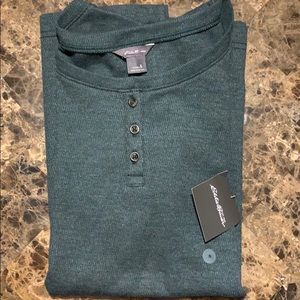 Warm and comfy long sleeve thermal solid color